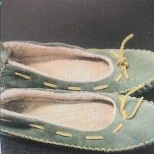 Kids Green Suede Sneakers